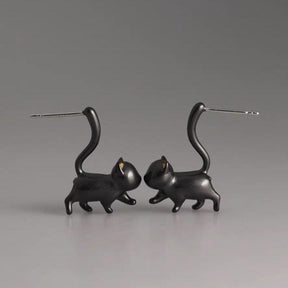 Cute Running Cat Earrings - zuzumia