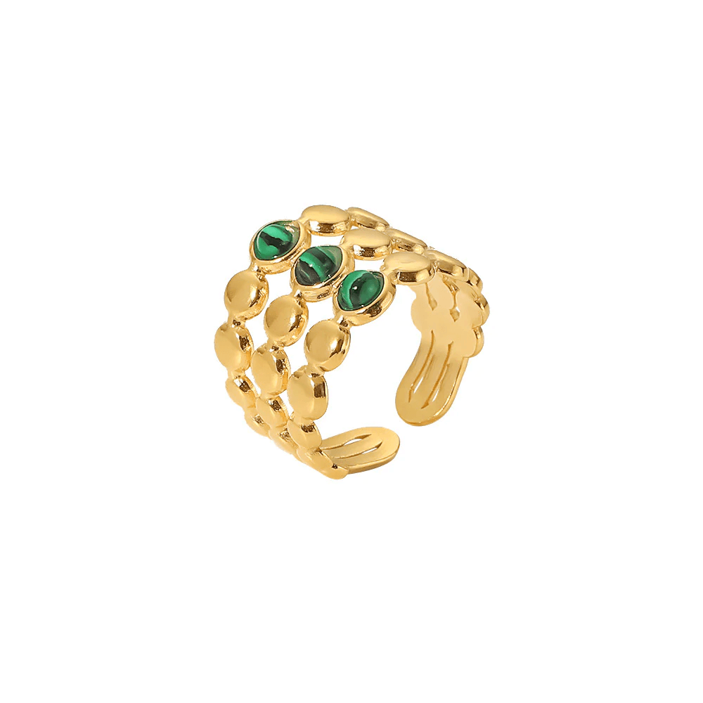 Malachite Vintage Rings - zuzumia