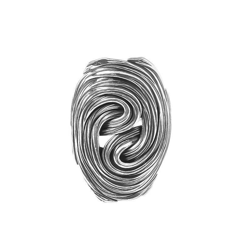 Fingerprint Irregular Ring - zuzumia