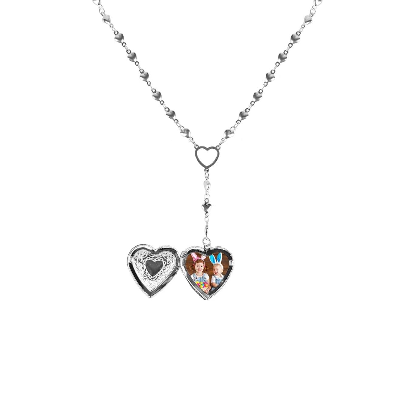 Personalized Heart Locket Necklace - zuzumia