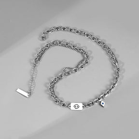 Zodiac Sign Double-layer Necklace