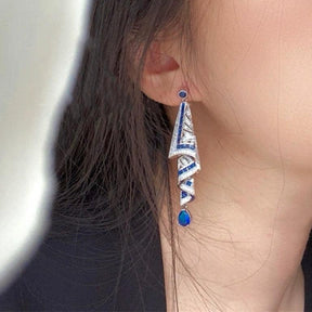 Retro Silk Charm Earrings - zuzumia