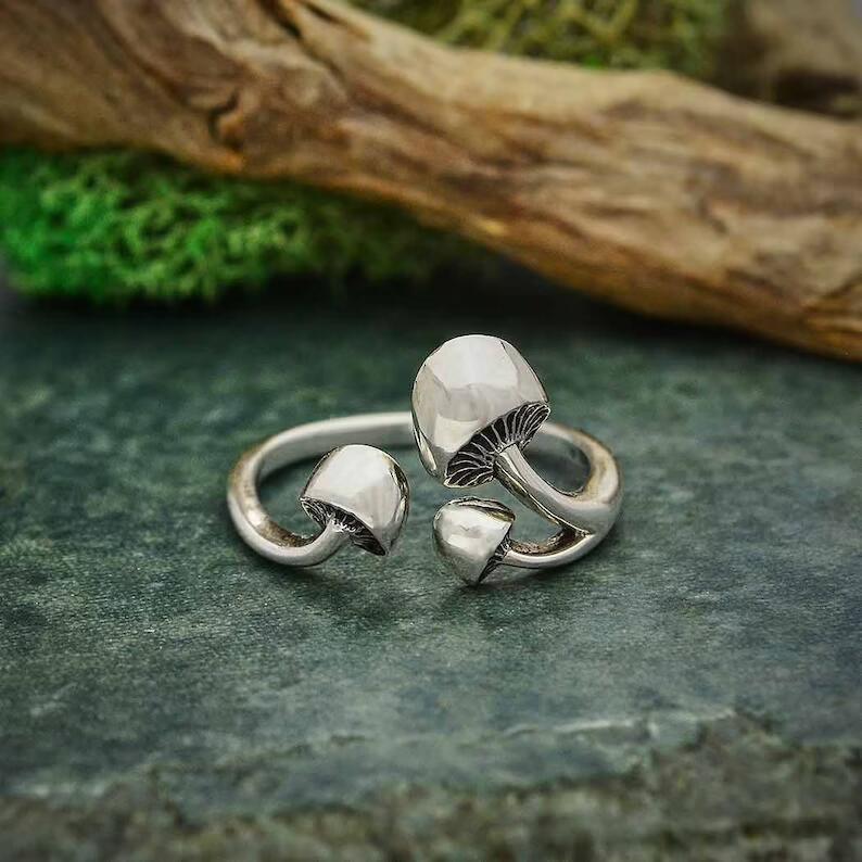 Creative Three-Mushroom Ring - zuzumia