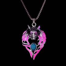 Luminous Wolf Head Necklace - zuzumia