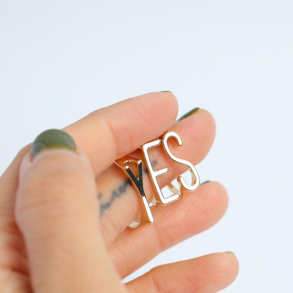 DIY Initial Letter Rings - zuzumia