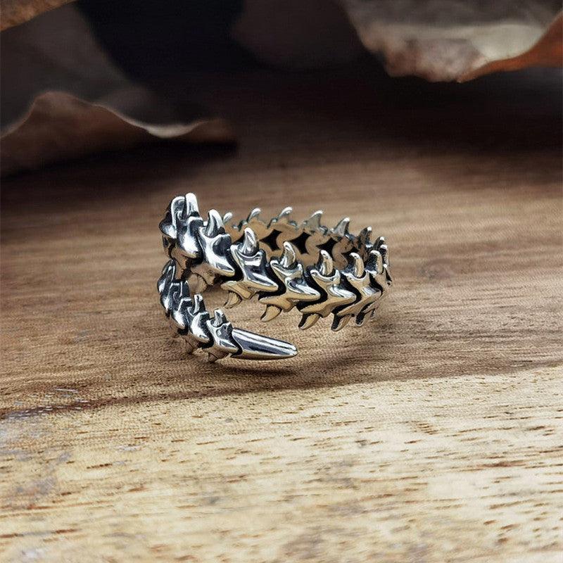 Adjustable Centipede Spine Ring - zuzumia