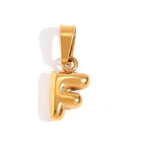 Mini 3D Bubble DIY 26 Initial Letter Charm - zuzumia