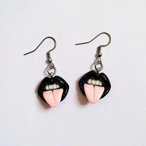 Funny Red Tongue Earrings - zuzumia