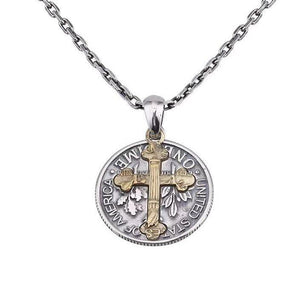 Cross Coin Necklace - zuzumia