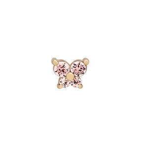 Birthstone Butterfly Single Stud - zuzumia