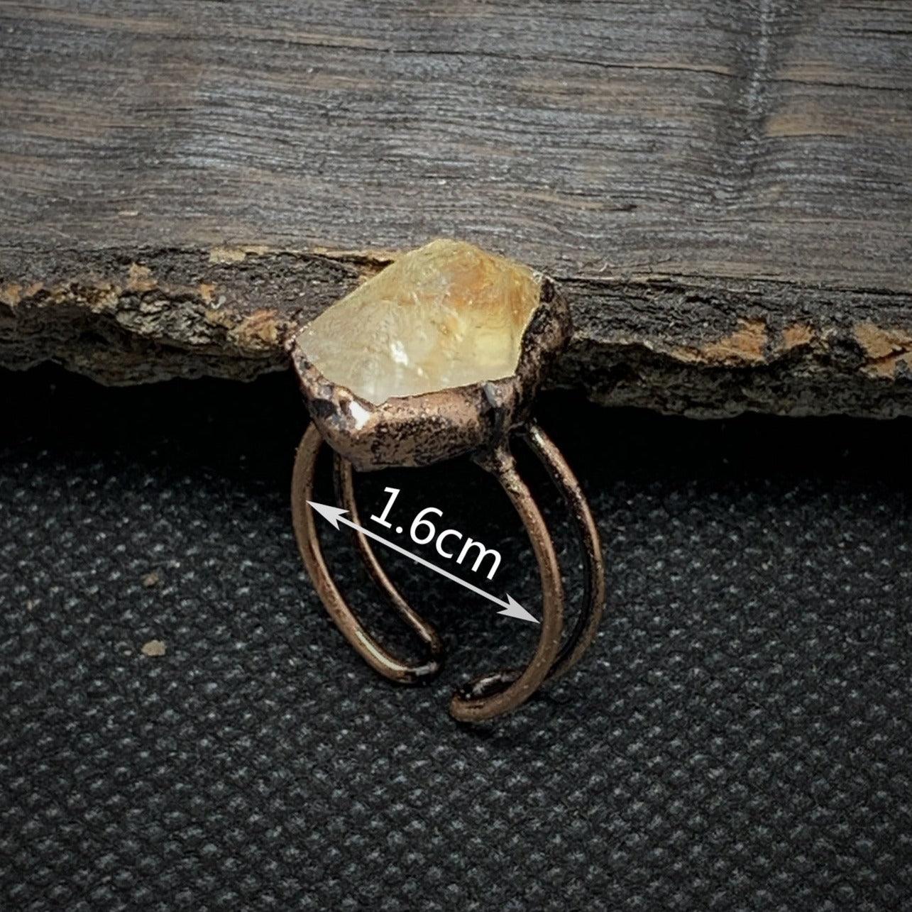 Raw Gem Birthstone Ring - zuzumia