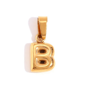 Mini 3D Bubble DIY 26 Initial Letter Charm - zuzumia