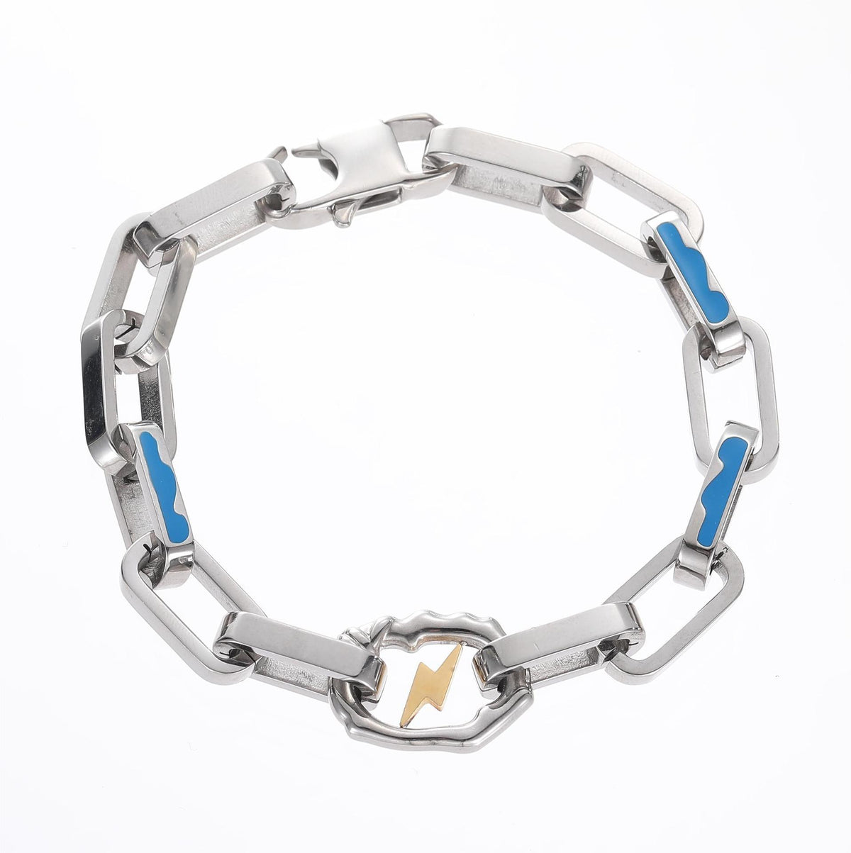 Lightning Bolt Loop Chain Bracelet - zuzumia