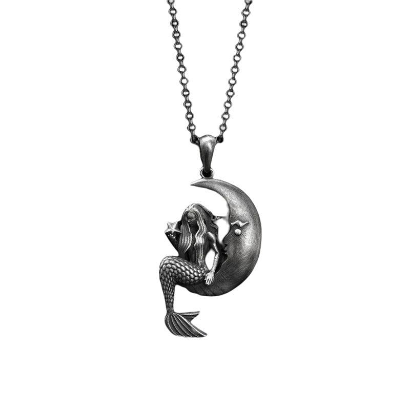 Mermaid Moon Necklace - zuzumia