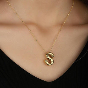 3D Balloon Letter Necklace - zuzumia