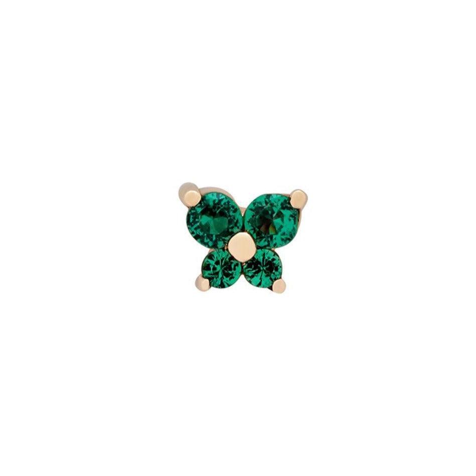 Birthstone Butterfly Single Stud - zuzumia