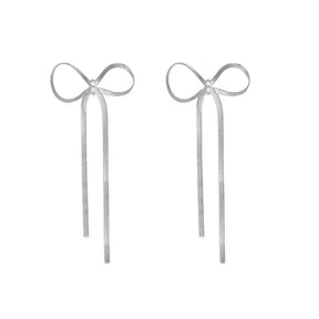 Bow Drop Dangle Earrings - zuzumia