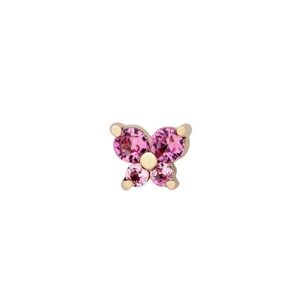 Birthstone Butterfly Single Stud - zuzumia