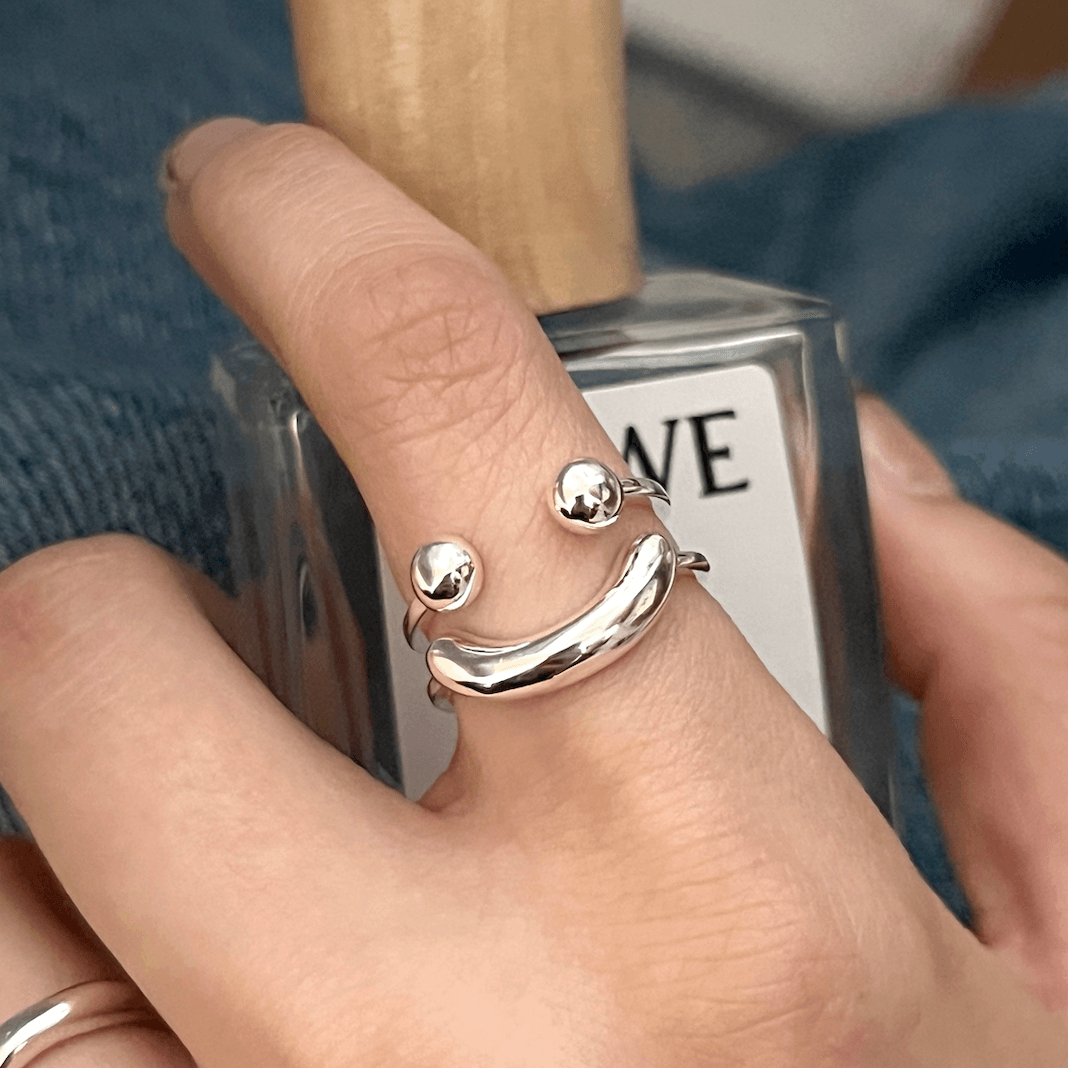 Double-layer Smiling Ring - zuzumia