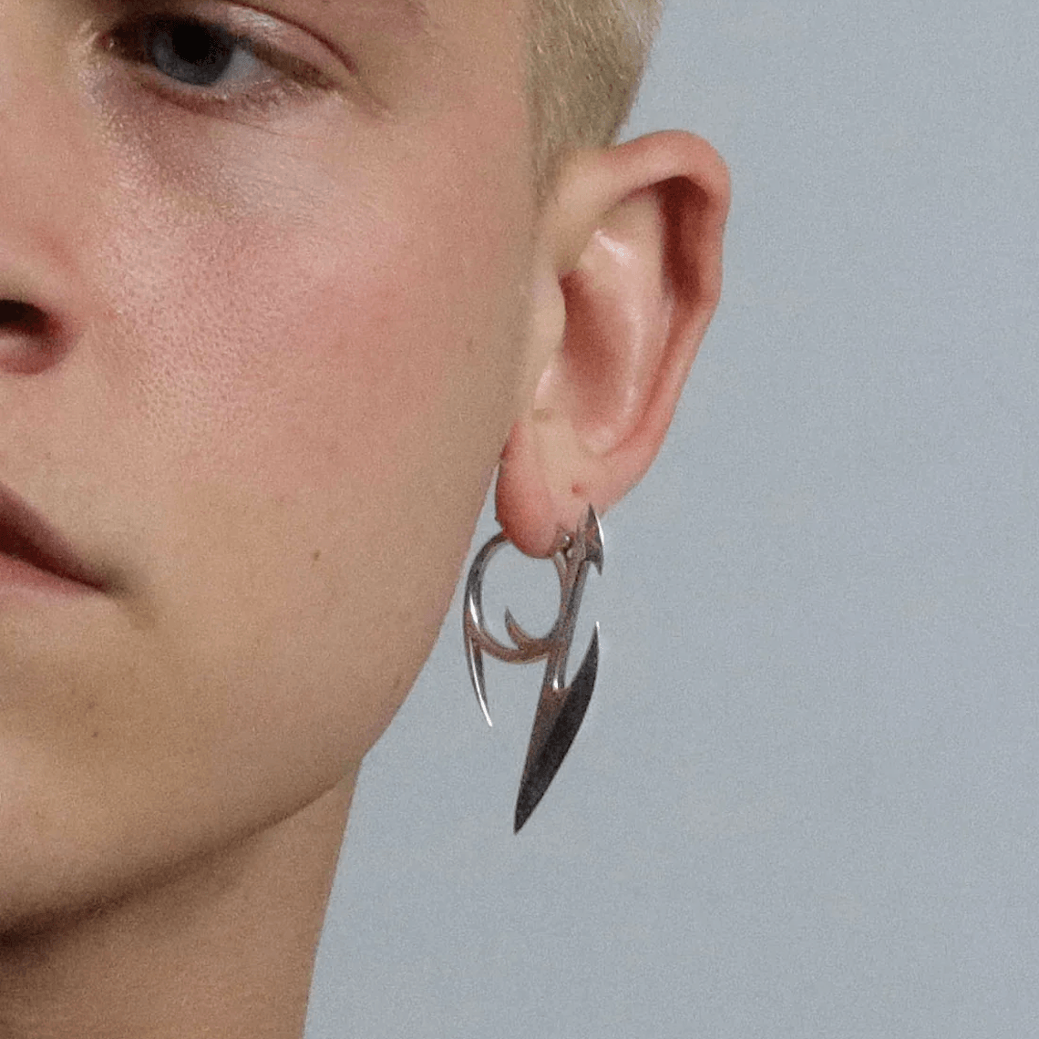 Cyberpunk Mechanical Metal Earring - zuzumia