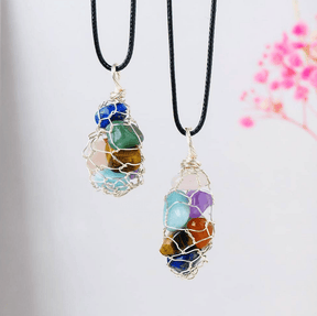 7-Chakra Healing Stone Necklace - zuzumia