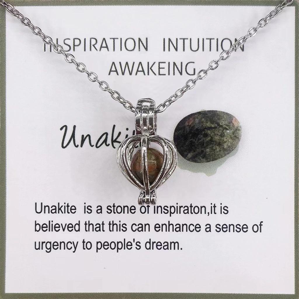 Energy Stone Holder Necklace - zuzumia