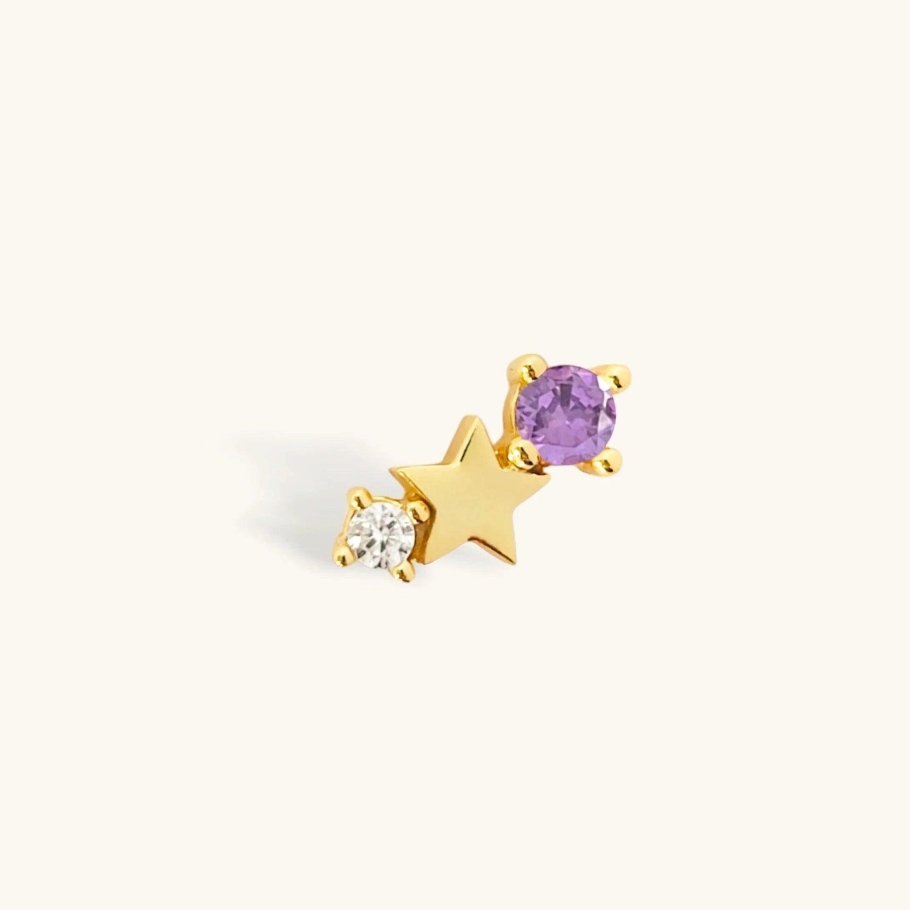 Zodiac Star Stud Earrings - zuzumia