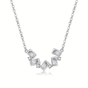 Magnetic Folding Twist Zirconia Pendant Necklace - zuzumia