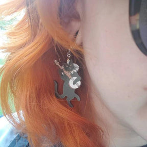 Banjo Cat Earrings - zuzumia