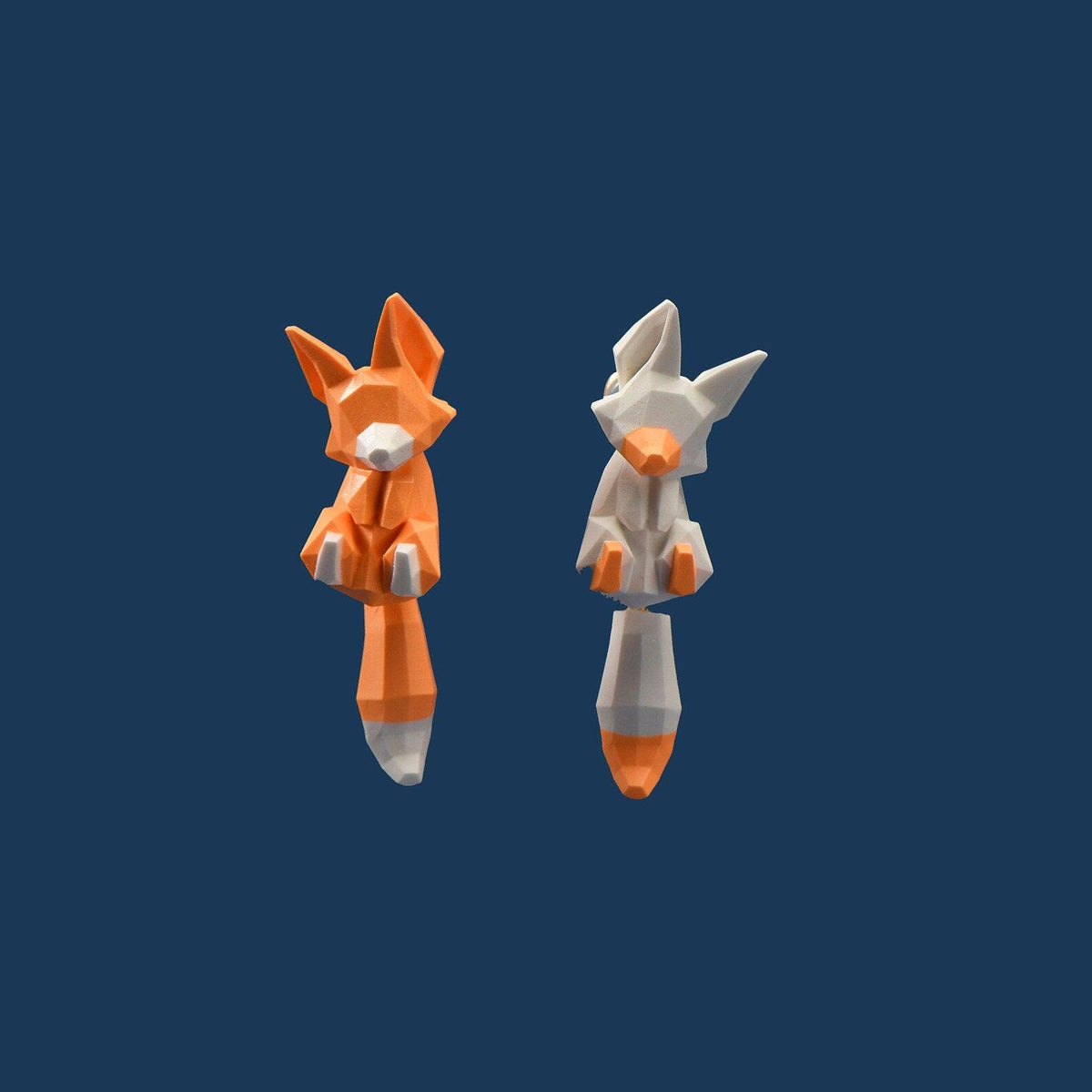 Asymmetrical 3D Cartoon Fox Earrings - zuzumia