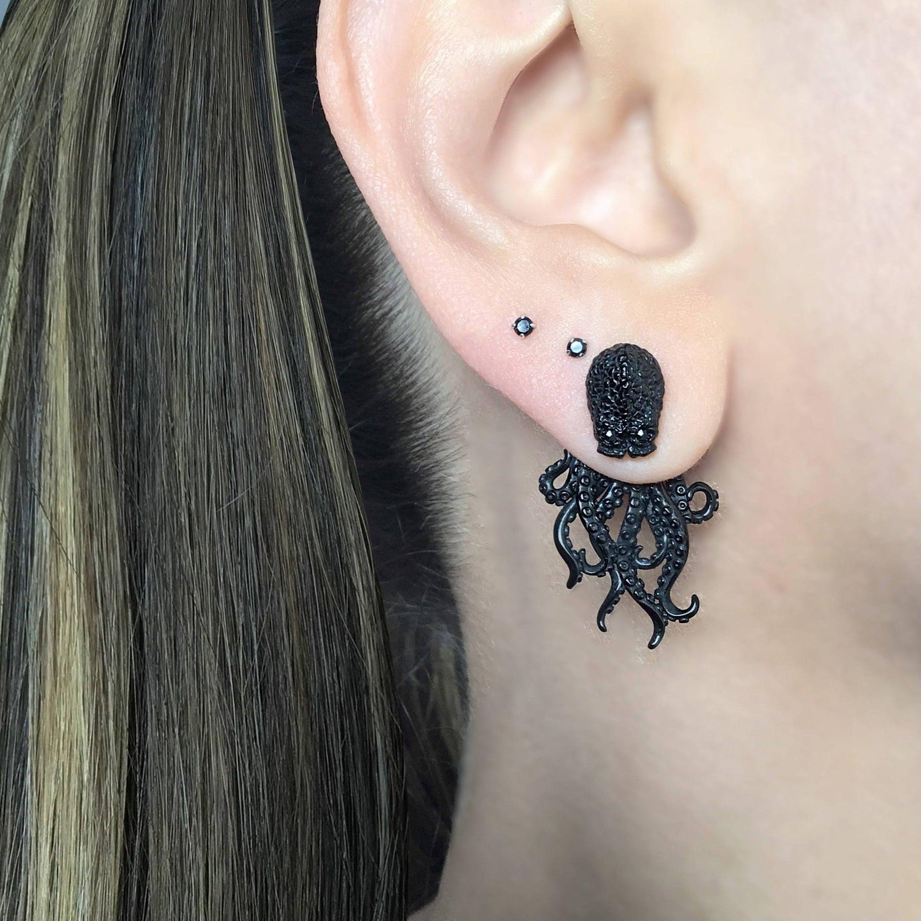 Gothic Octopus Earrings - zuzumia