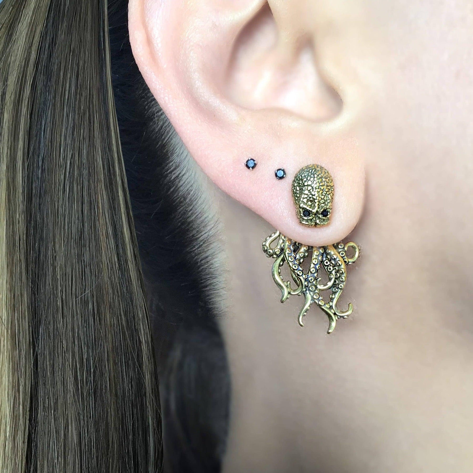 Gothic Octopus Earrings - zuzumia