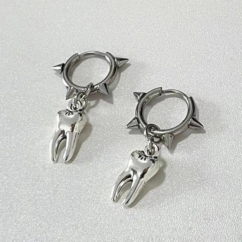 Gothic Tooth Earrings - zuzumia