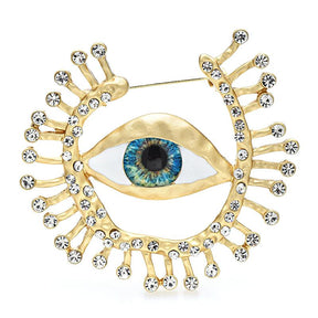 'I Am Watching You' Evil Eye Brooch - zuzumia