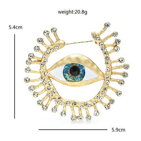 'I Am Watching You' Evil Eye Brooch - zuzumia