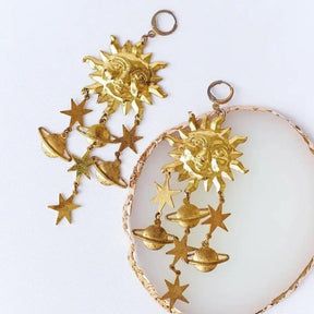 Sun Star Dangle Earrings - zuzumia