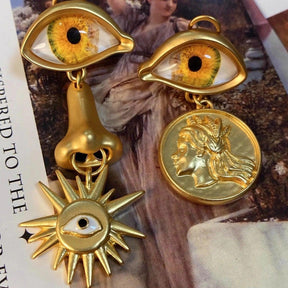 'I Am Watching You' Evil Eye Earrings - zuzumia