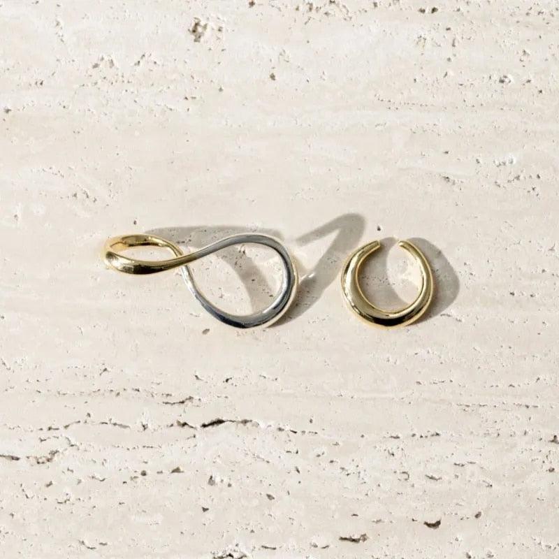 Mobius Geometric Couple Ring - zuzumia