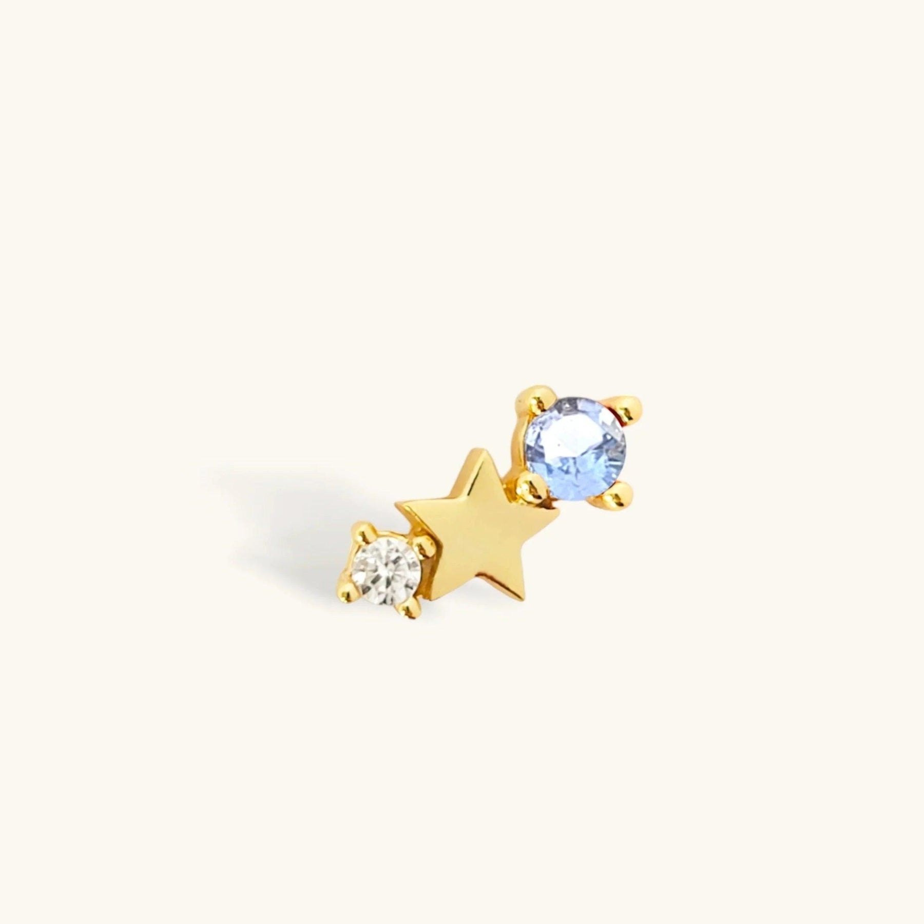 Zodiac Star Stud Earrings - zuzumia