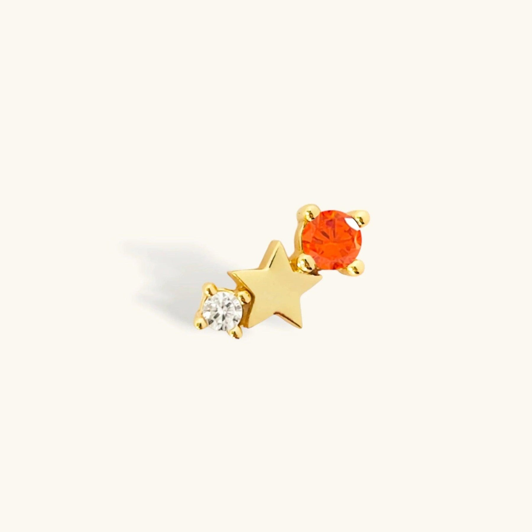 Zodiac Star Stud Earrings - zuzumia