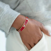 Evil Eye Wide Bangle - zuzumia