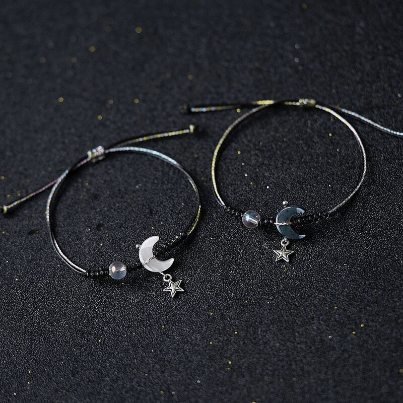 Star Moon Rope Couple Bracelet - zuzumia