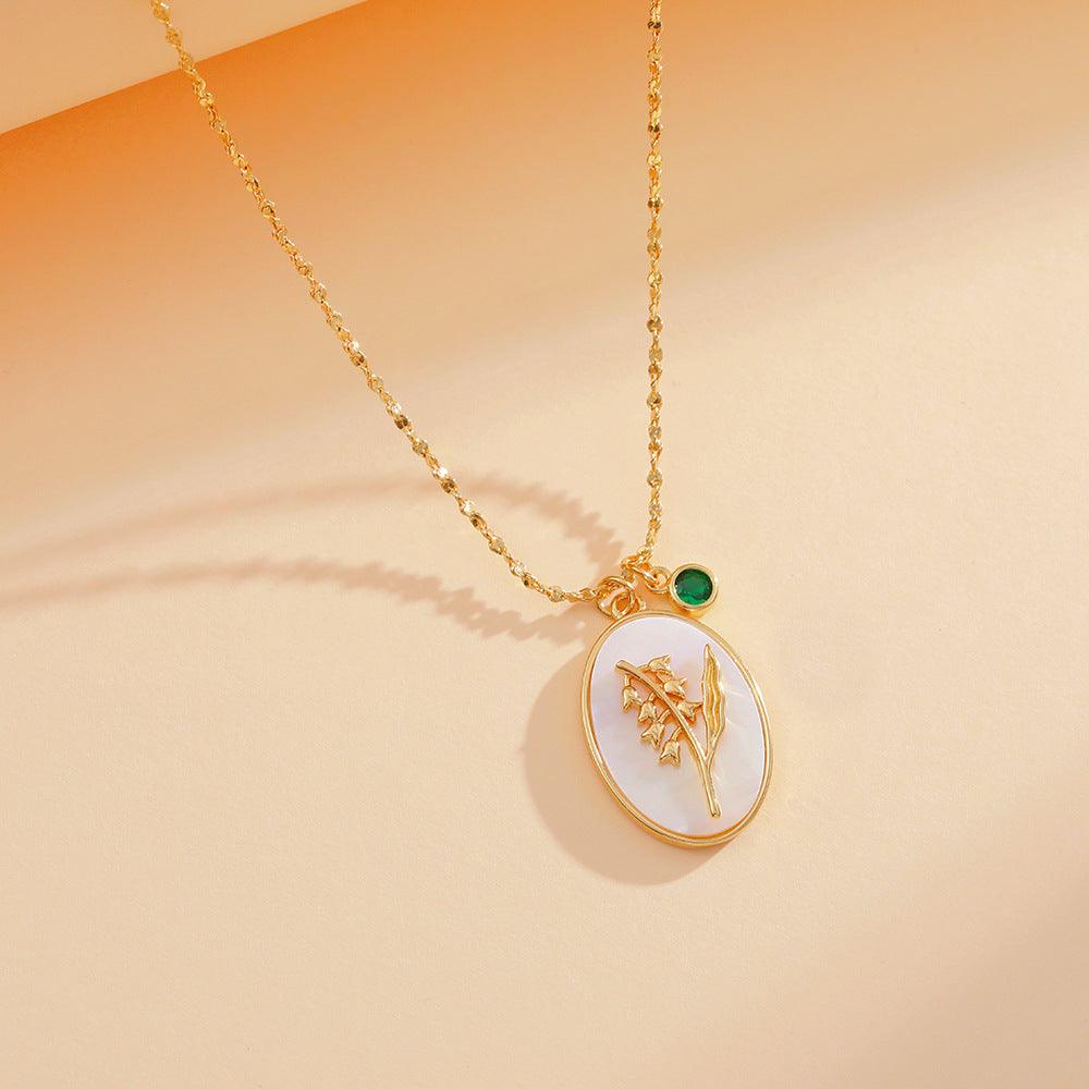 Birth Flower Necklace - zuzumia