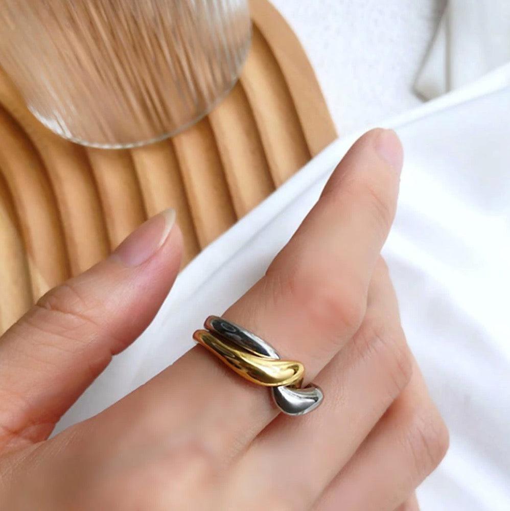 Wave Stacking Ring - zuzumia