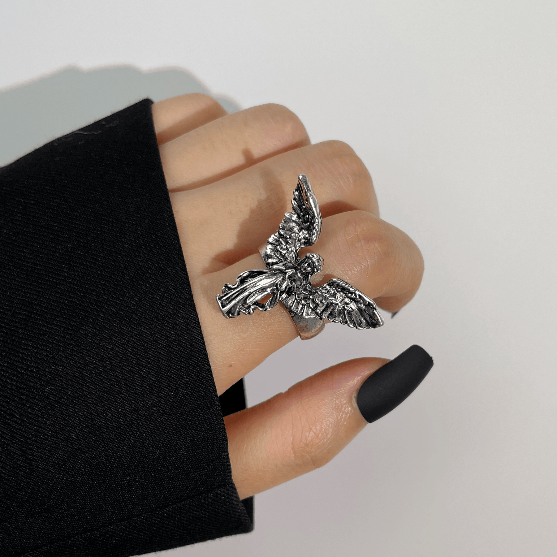 Angel Wings Ring & Earrings - zuzumia