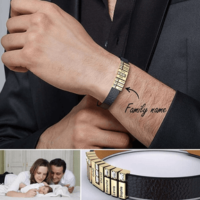 Personalized Leather Beads Bracelet - zuzumia