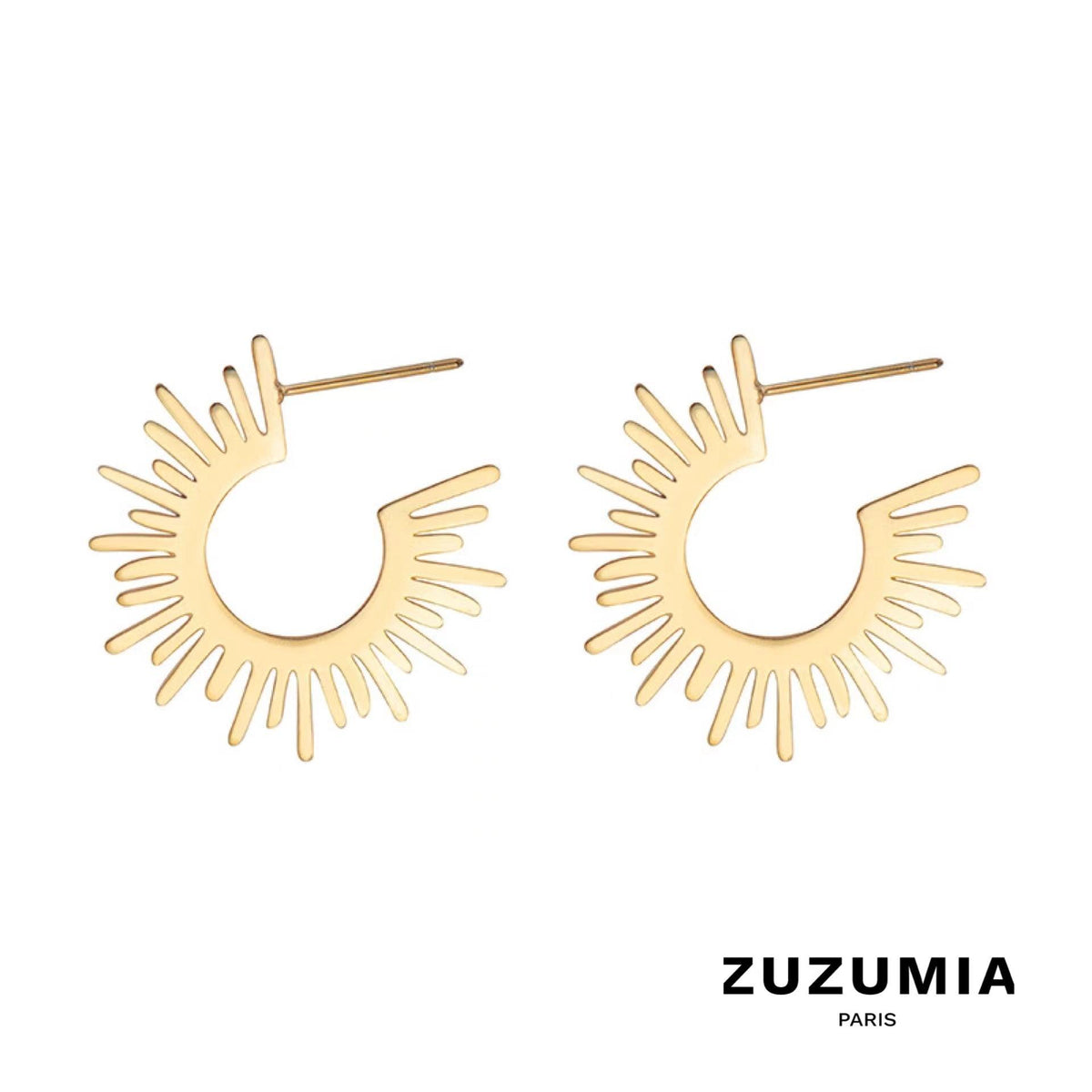 Sunflower Titanium Steel Earrings - zuzumia