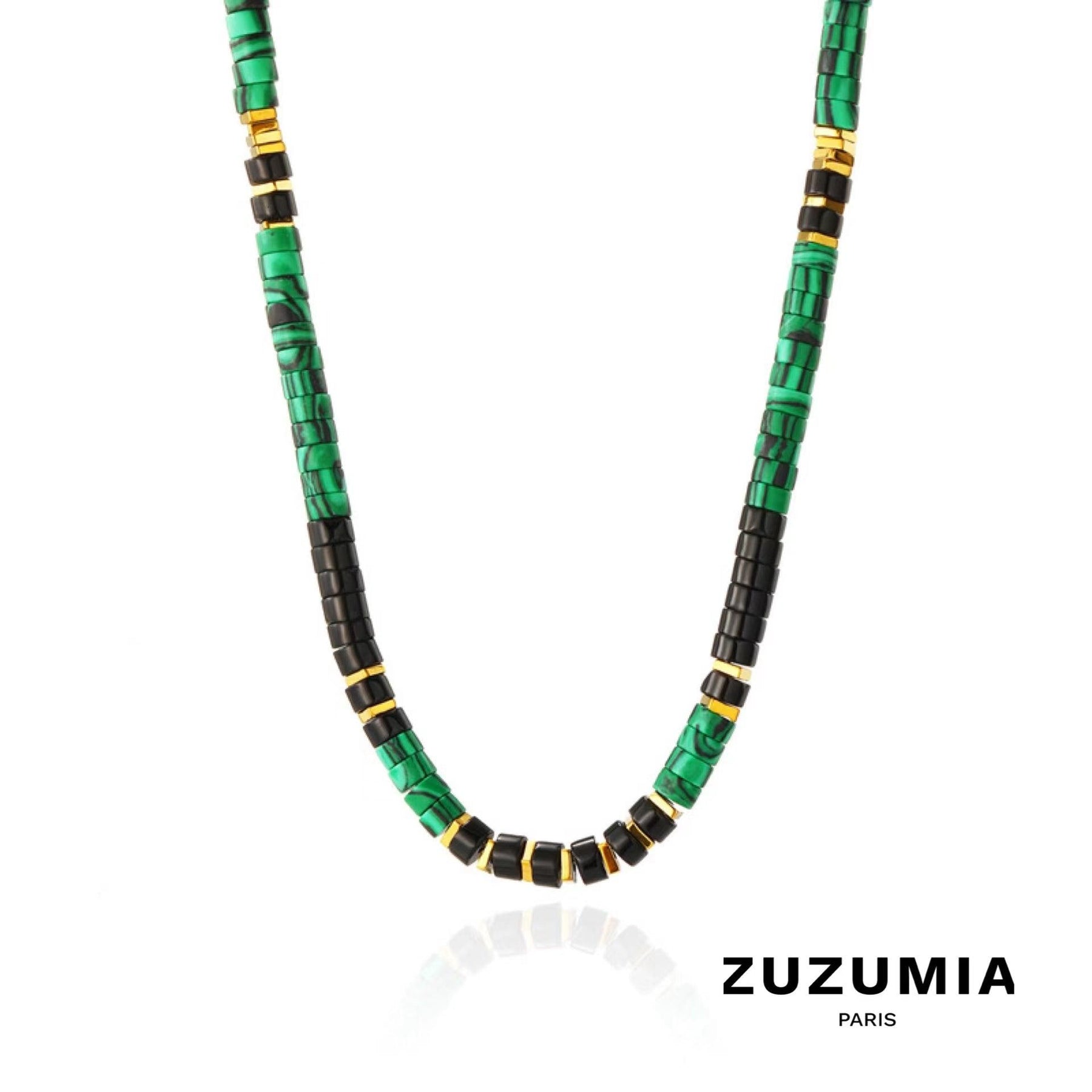 Natural Stone Beaded Necklace - zuzumia