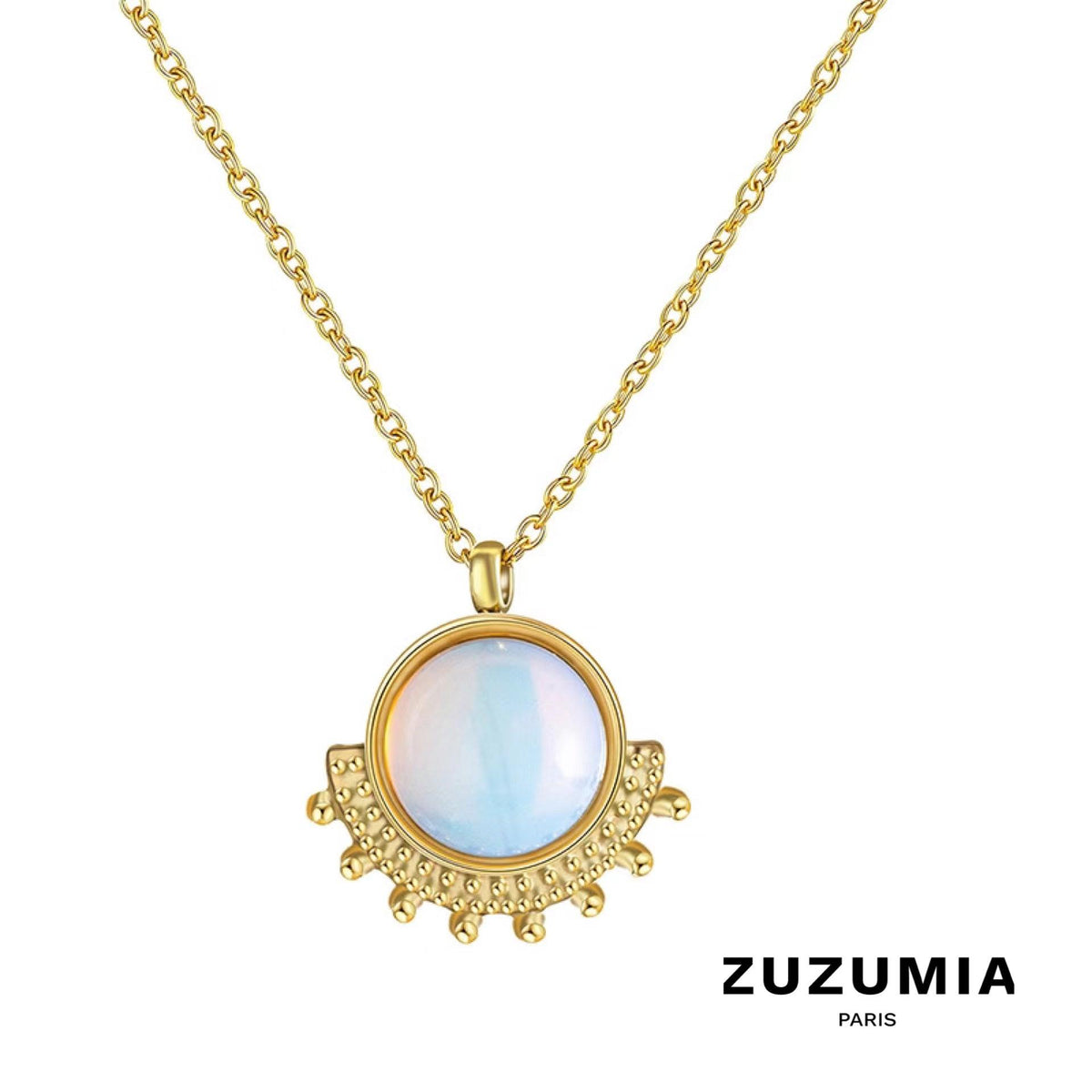 Natural Stone Opal Necklace - zuzumia