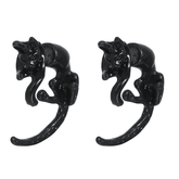 Black Cat Animal Stud Earrings - zuzumia